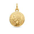 18K Yellow Gold Jesus Icon Pendant