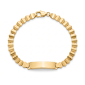 18K Yellow Gold Baby Plaque Bracelet