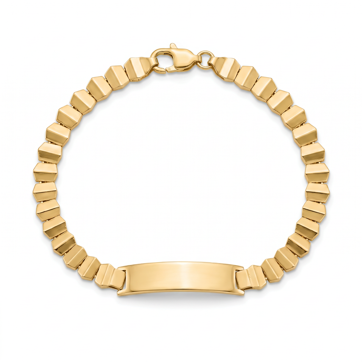 18K Yellow Gold Baby Plaque Bracelet