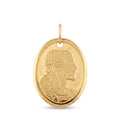 18K Yellow Gold Jesus Icon Pendant