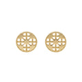 18K Yellow Gold Stud Earrings