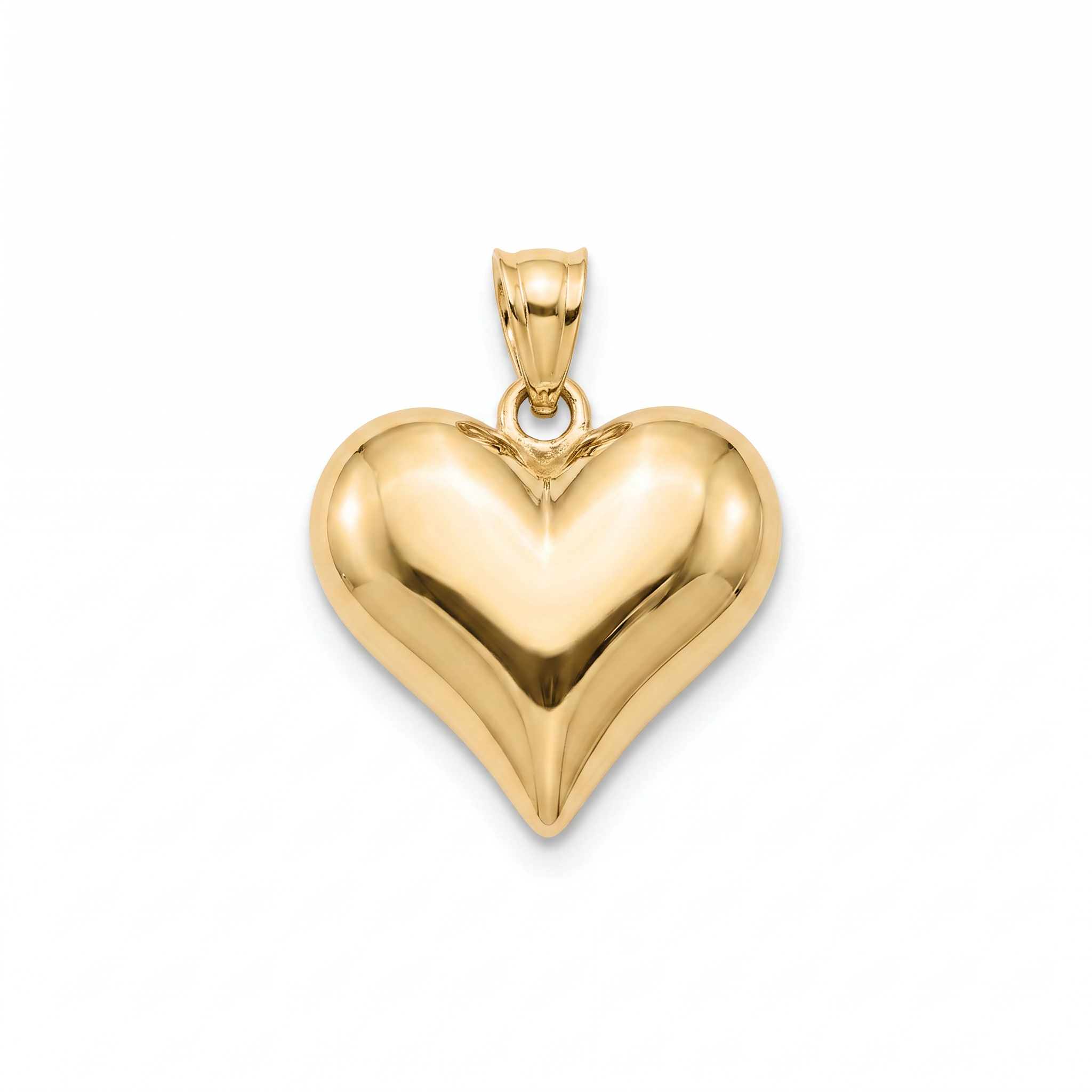 18K Yellow Gold Heart Pendant