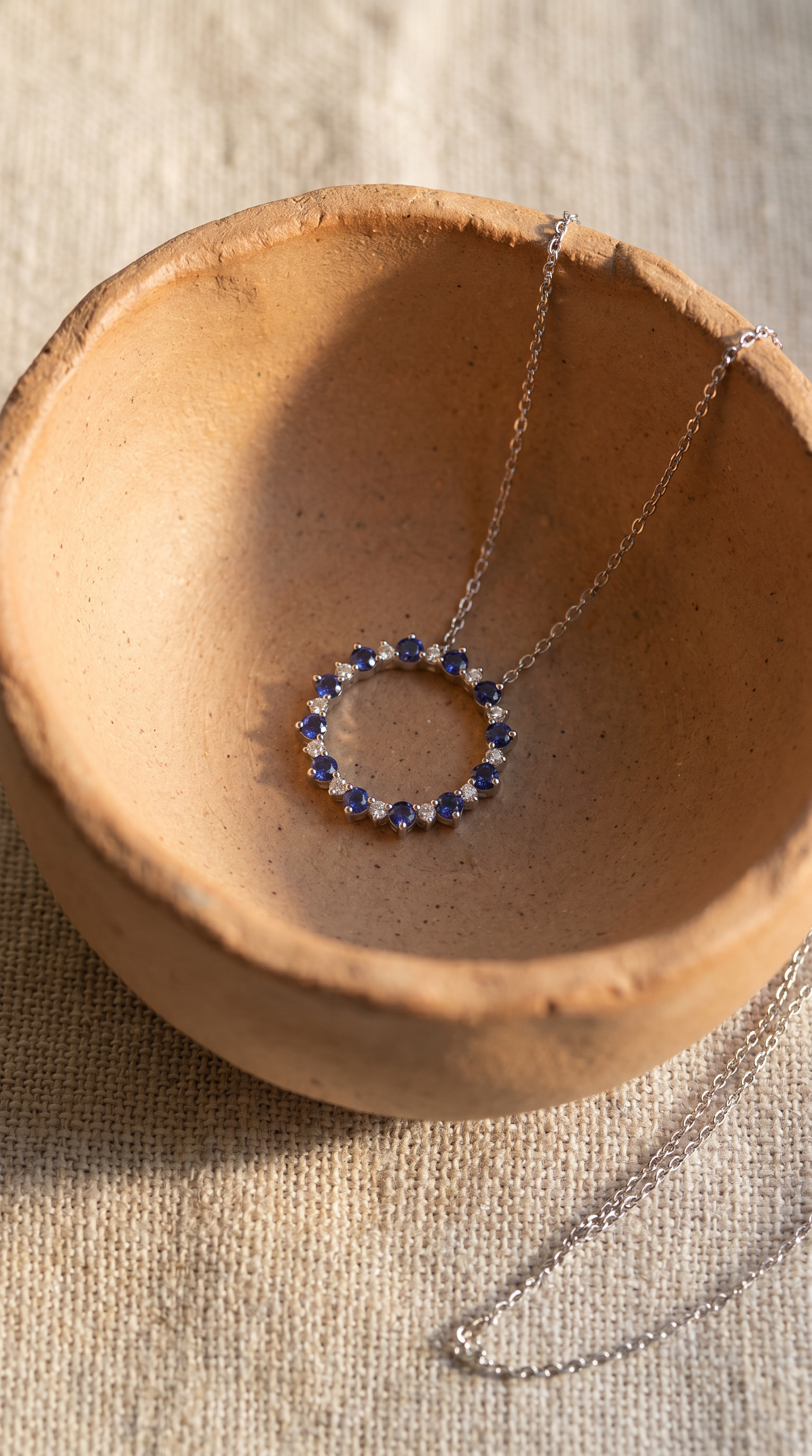 Diamond White Gold Necklace