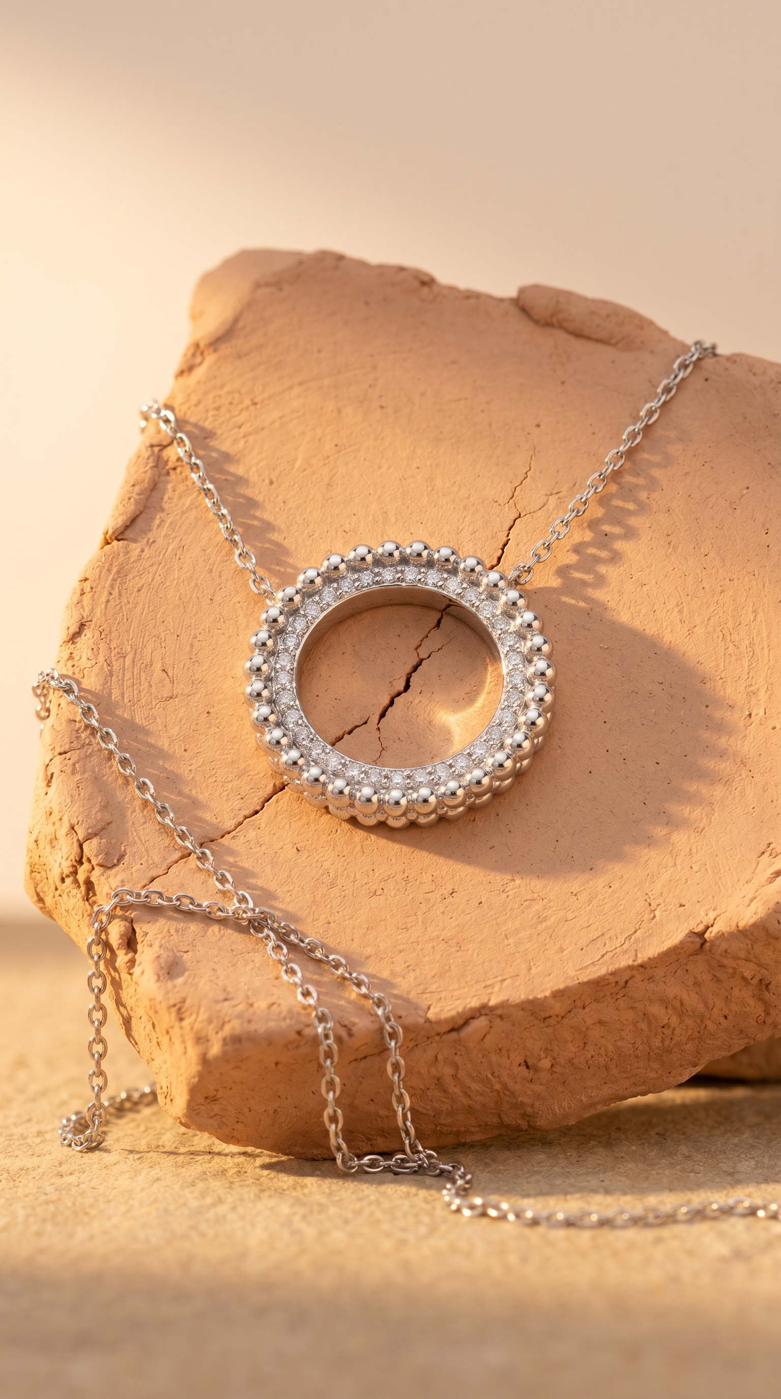 Diamond White Gold Necklace
