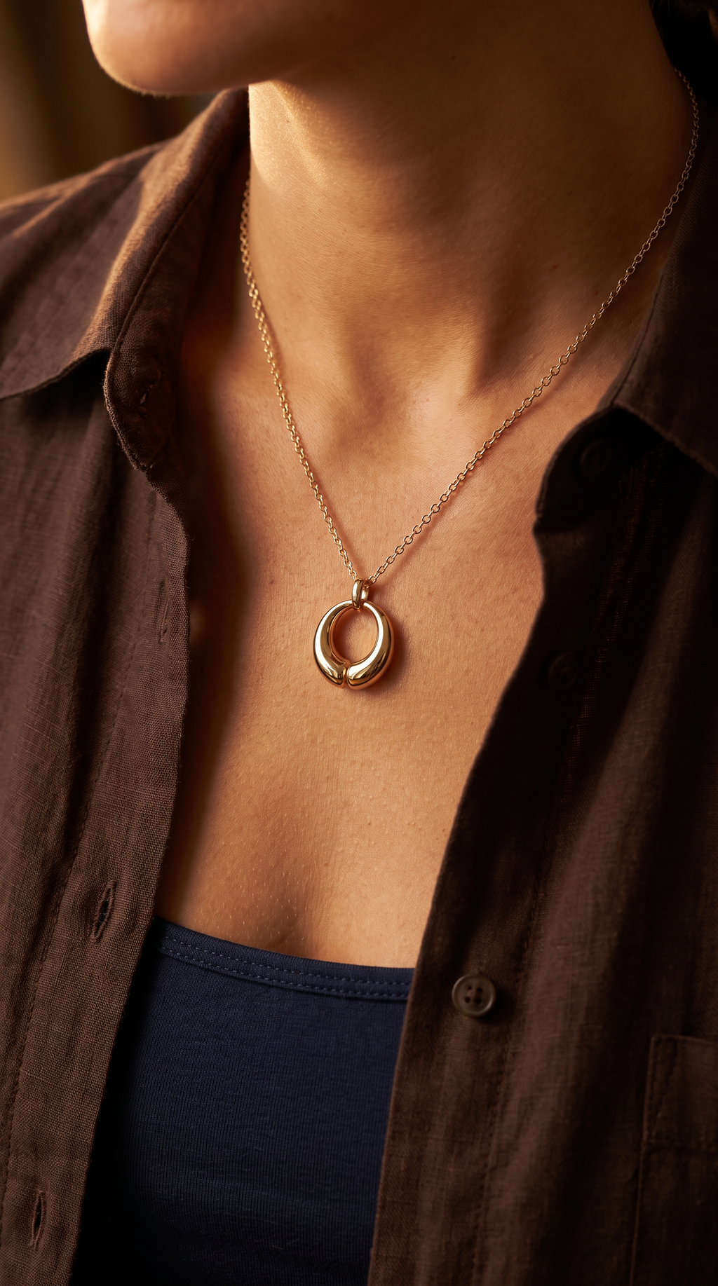 18K Yellow Gold Chain Necklace
