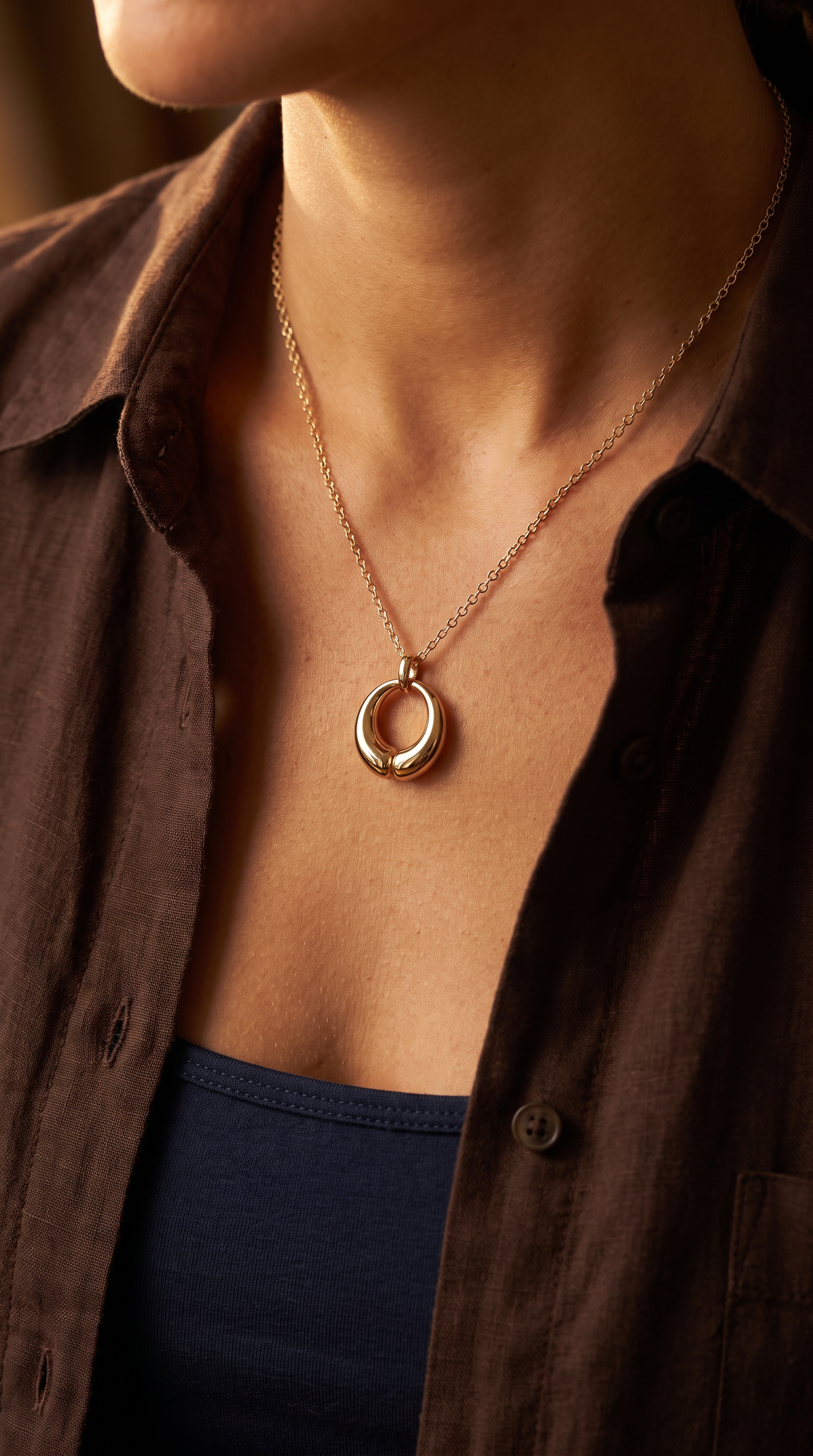 18K Yellow Gold Chain Necklace