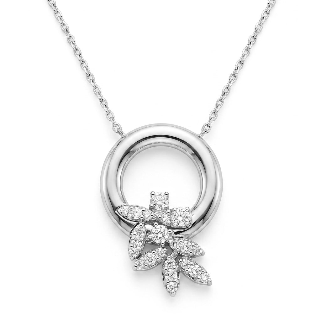 Diamond White Gold Chain Necklace