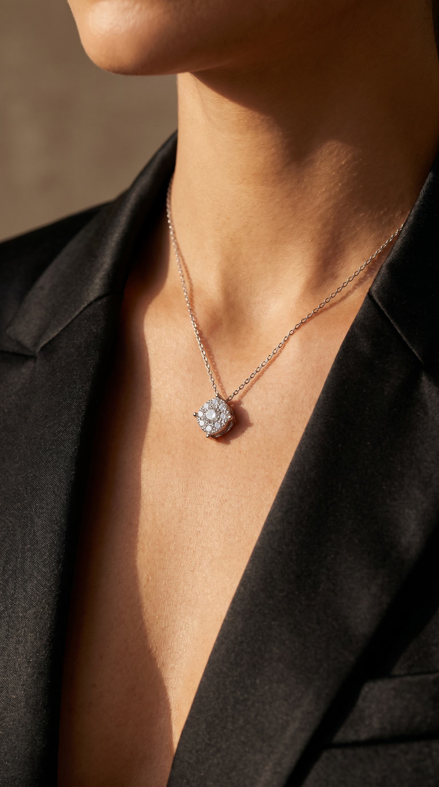 Diamond White Gold Necklace