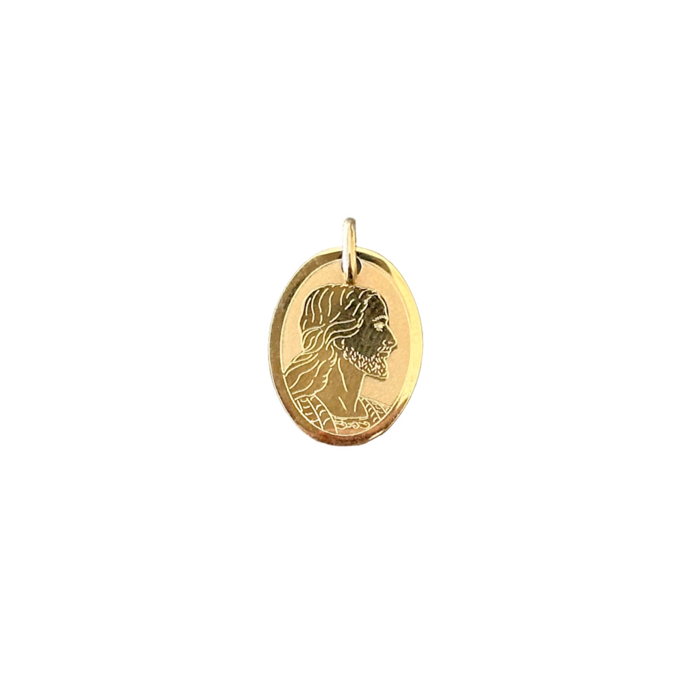 18K Gold Pendant St. Mary Icon