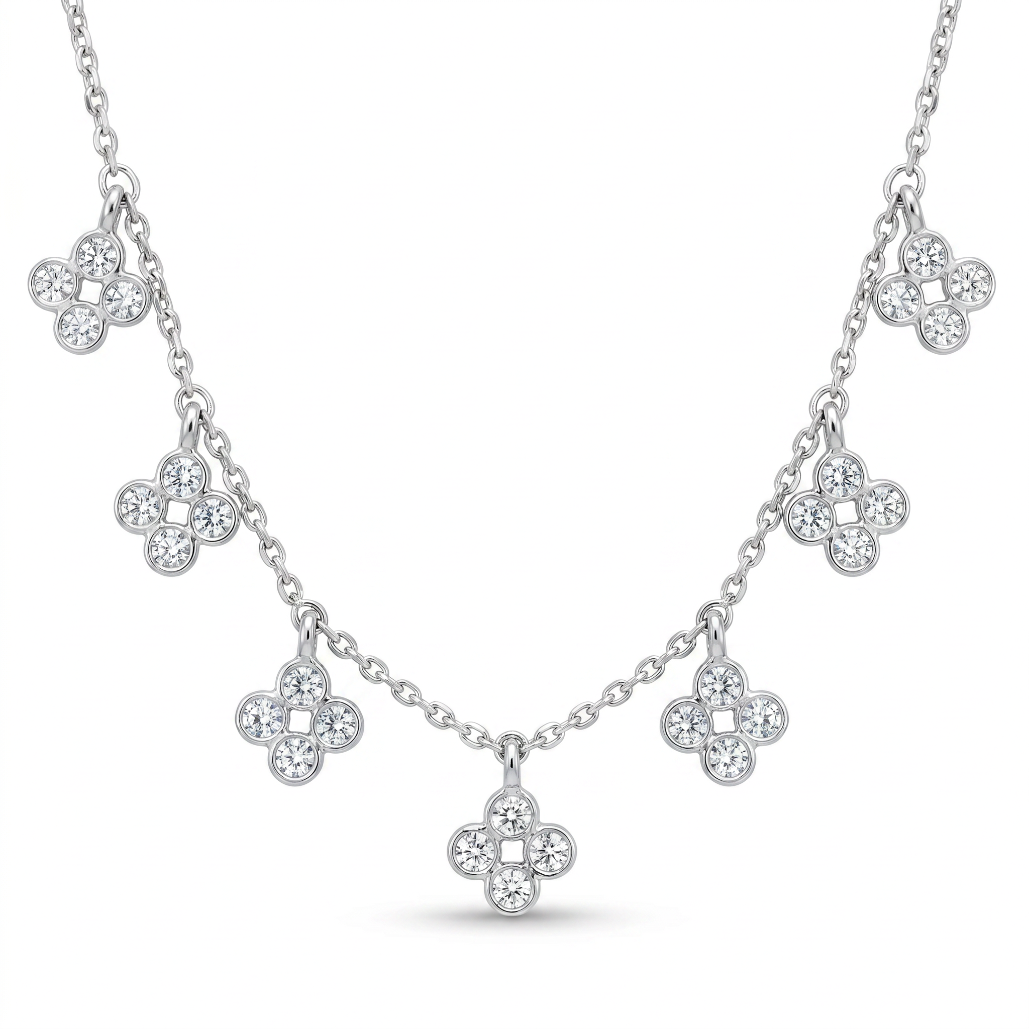 Diamond White Gold Necklace