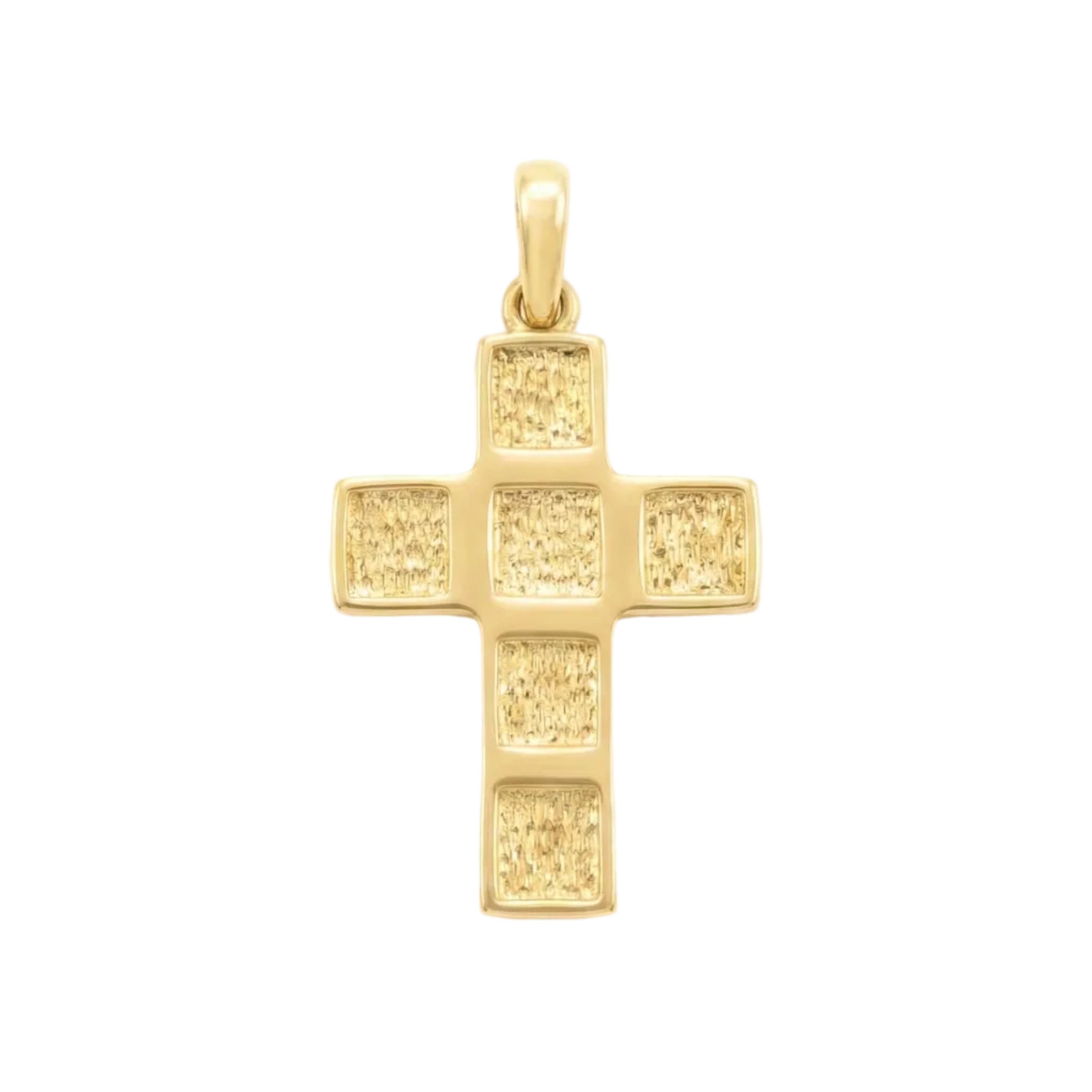 18K Yellow Gold Cross Pendant