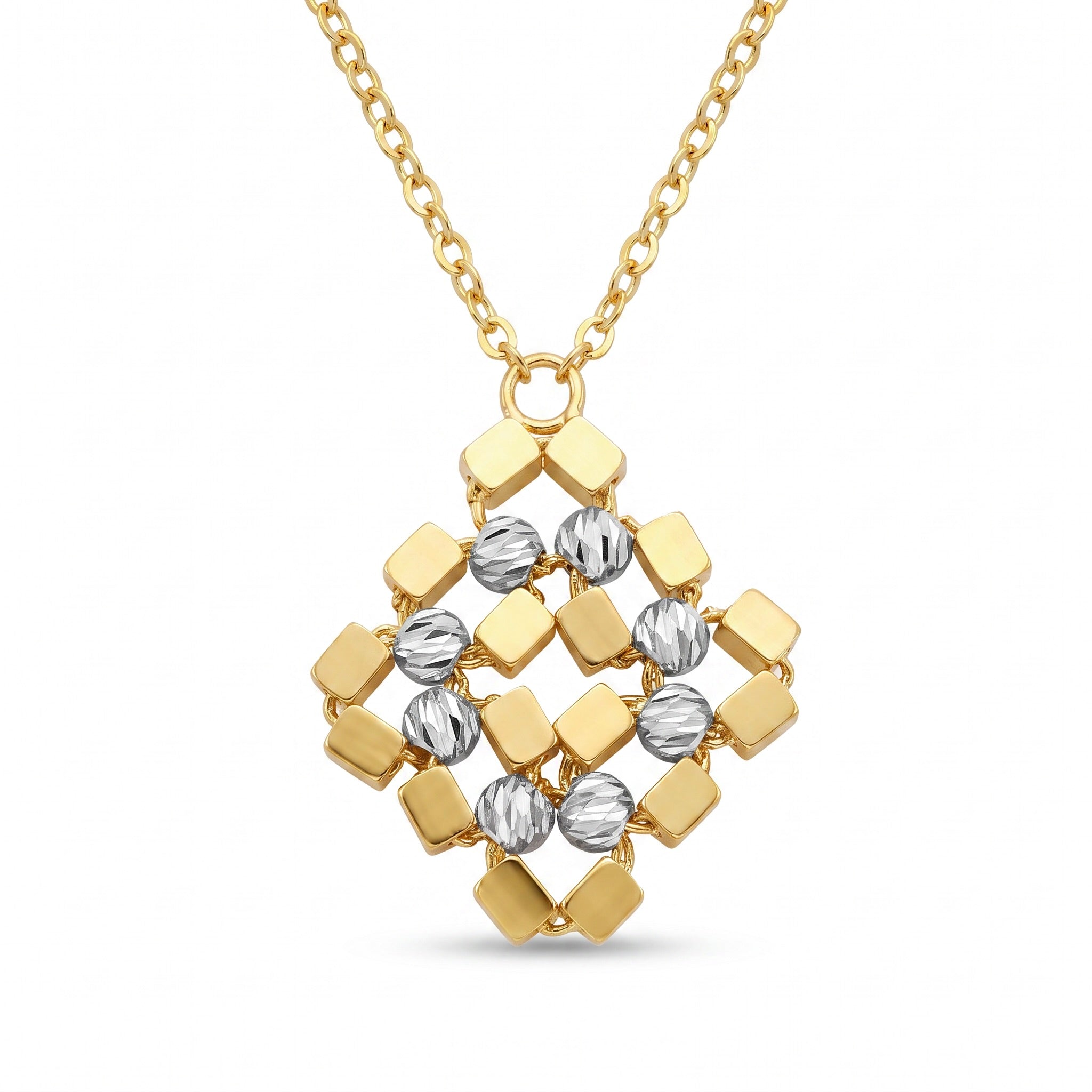 18K Two Tone Gold Necklace