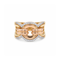 18K Two Tone Gold Cubic Zirconia Ring