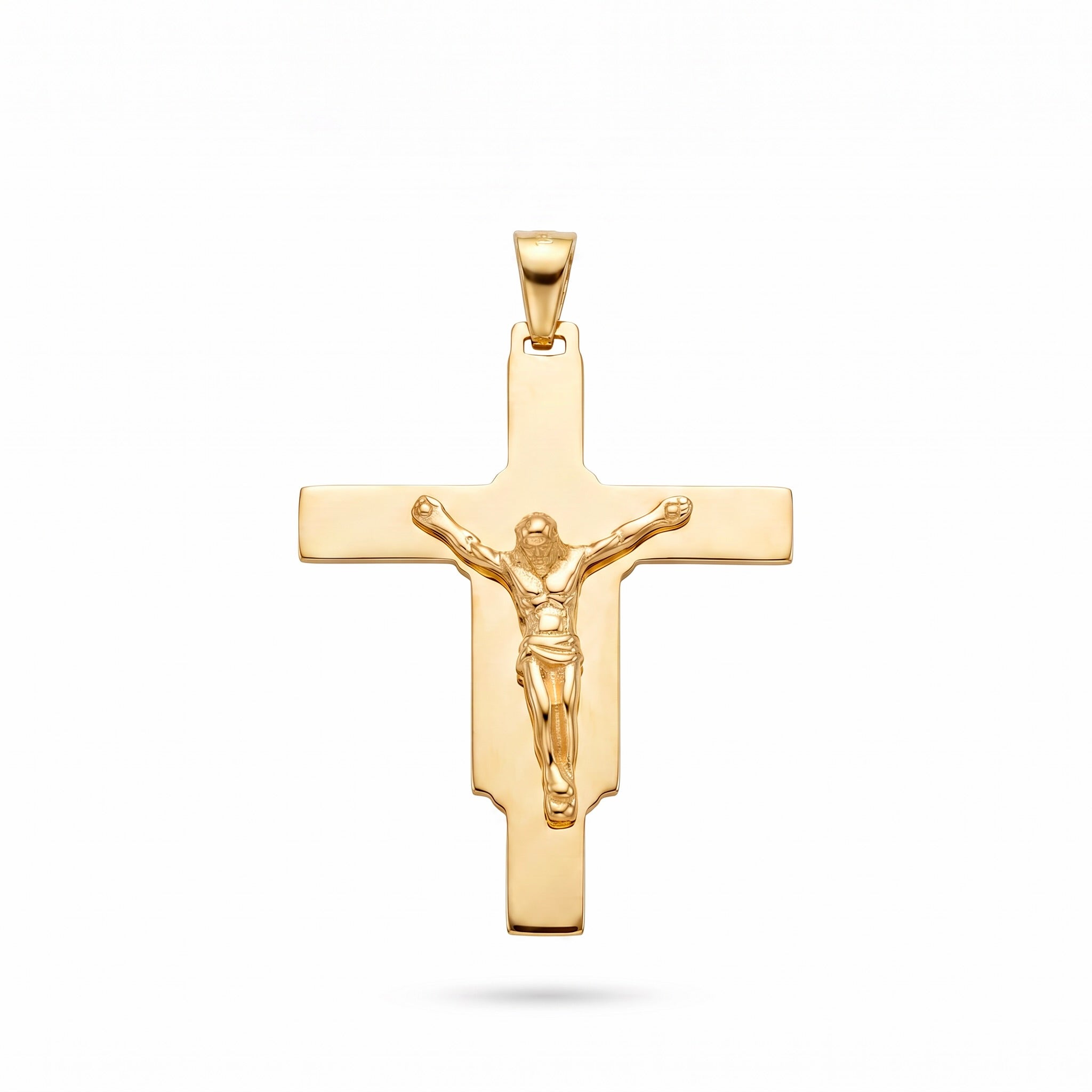 18K Yellow Gold Cross Pendant