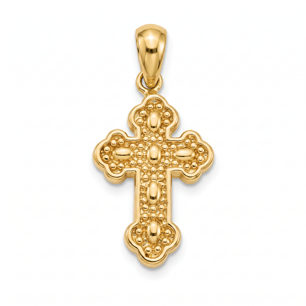 18K Yellow Gold Cross Pendant