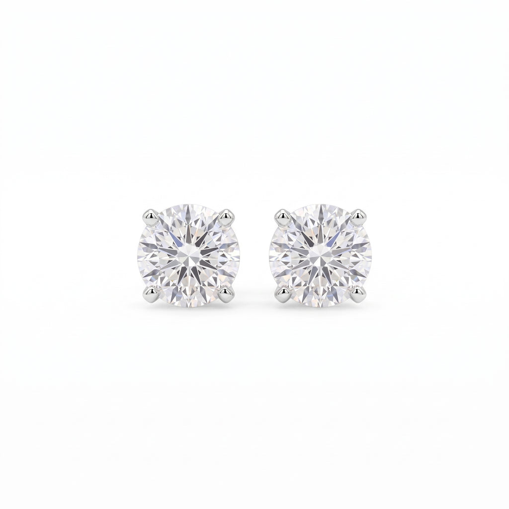 Diamond White Gold 0.38 ctw Stud Earrings