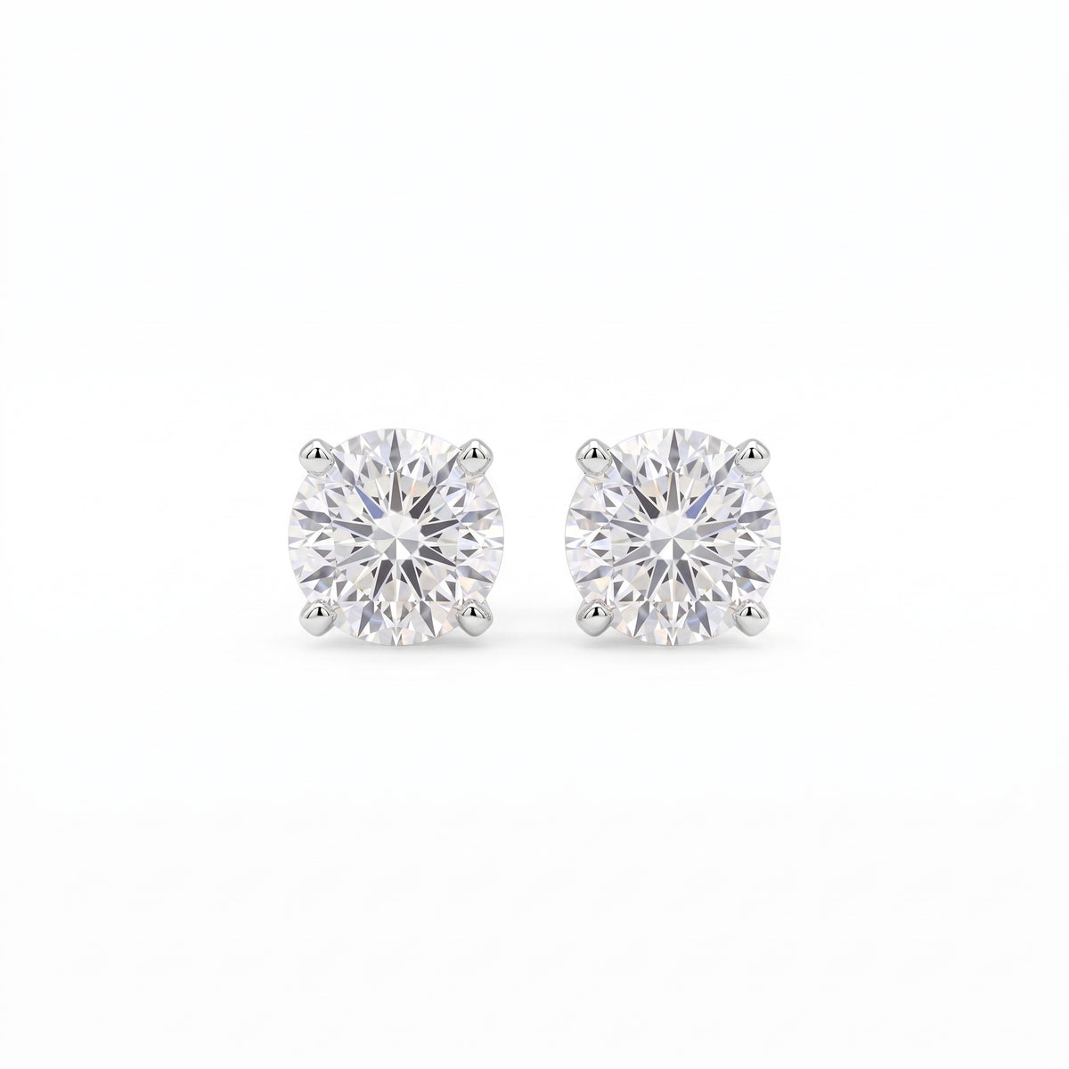 Diamond White Gold 0.38 ctw Stud Earrings