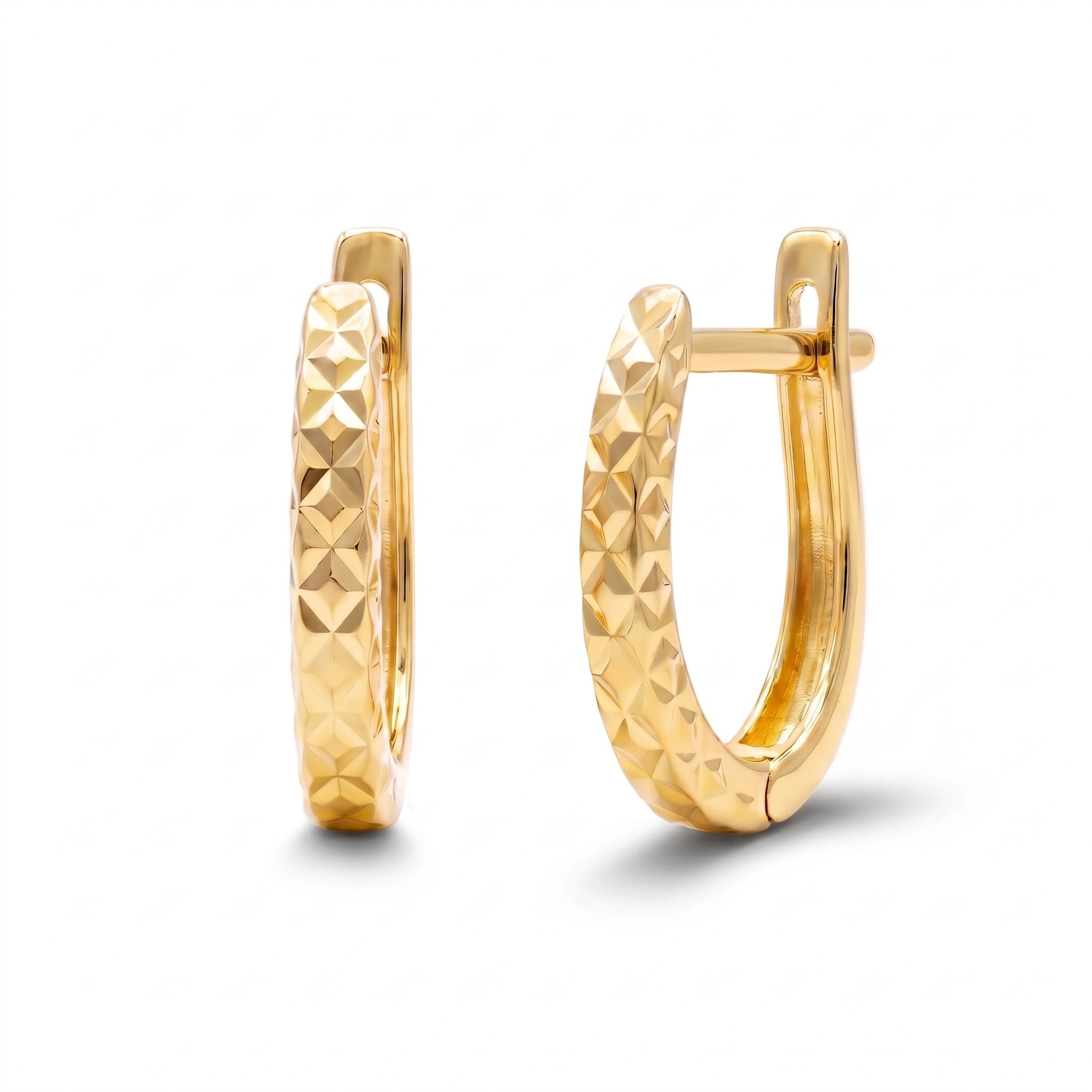 18K Yellow Gold Hoop Earring