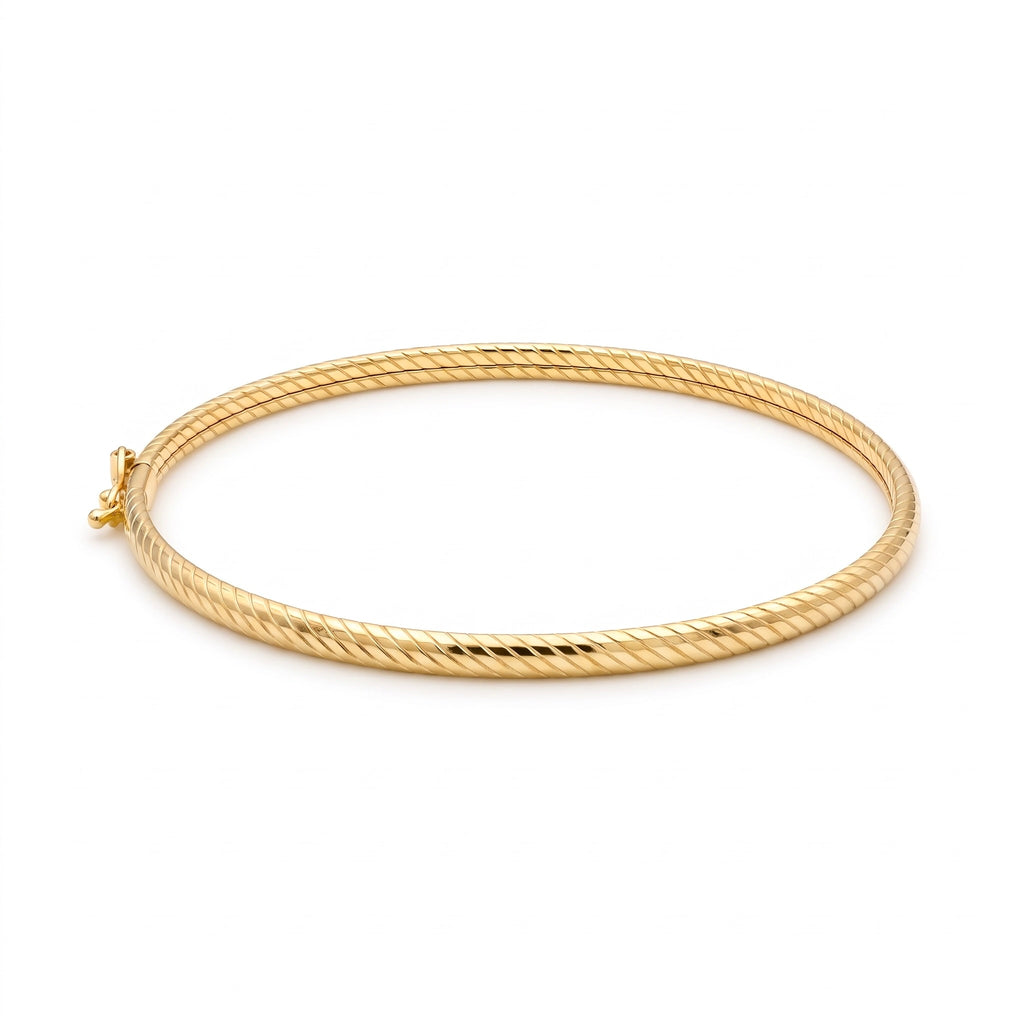 18K Yellow Gold Bangle Bracelet