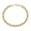 Men 18K Yellow Gold Chain Bracelet