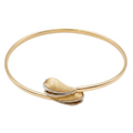 18K Two Tone Gold Bangle Bracelet