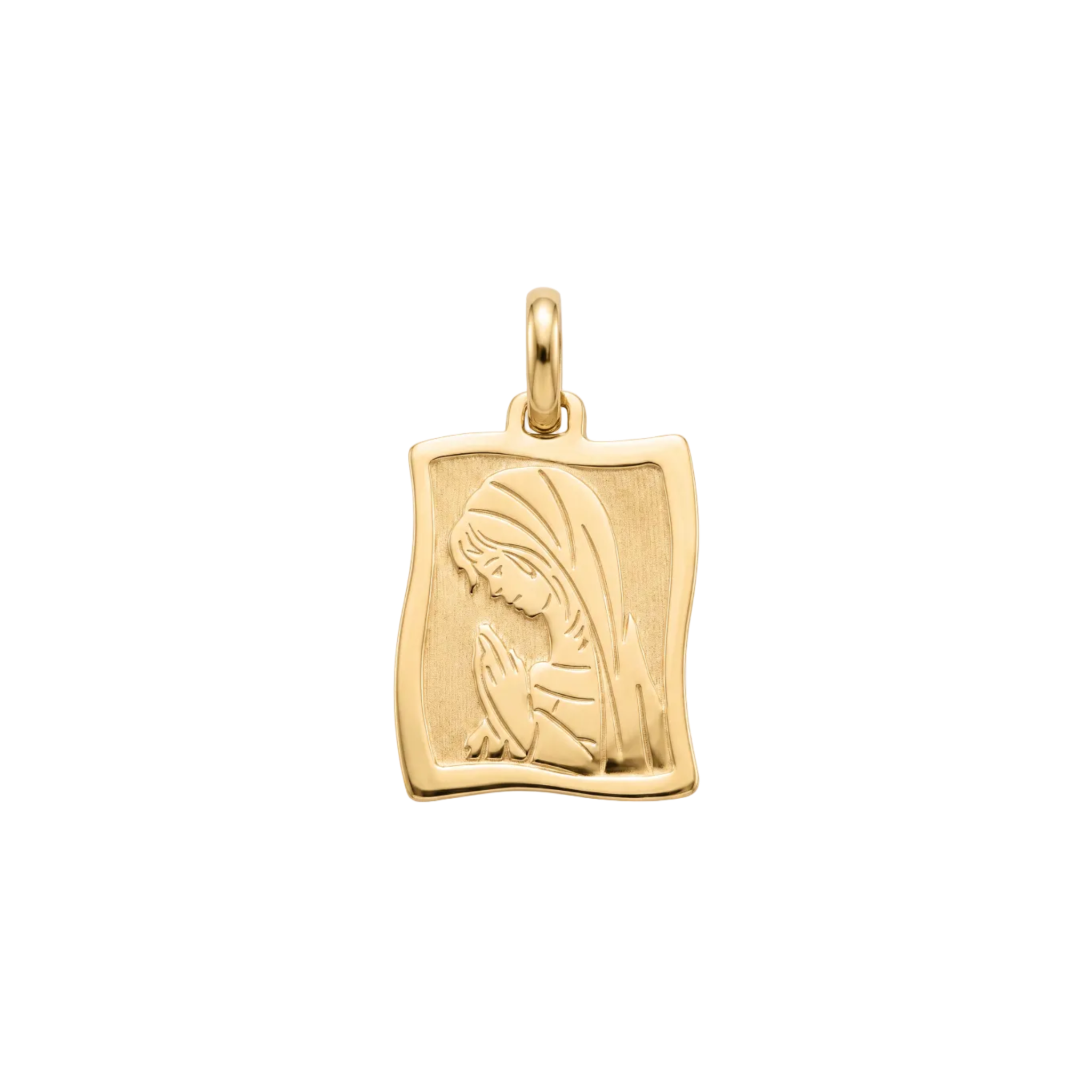 18K Gold Pendant St. Mary Icon