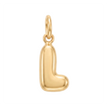 18K Yellow Gold Letter L Pendant