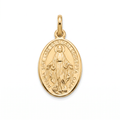 18K Gold Pendant St. Mary Icon