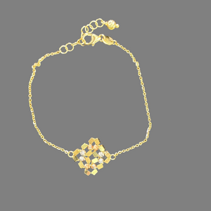 18K Gold Multicolor Chain Bracelet