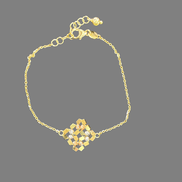 18K Gold Multicolor Chain Bracelet