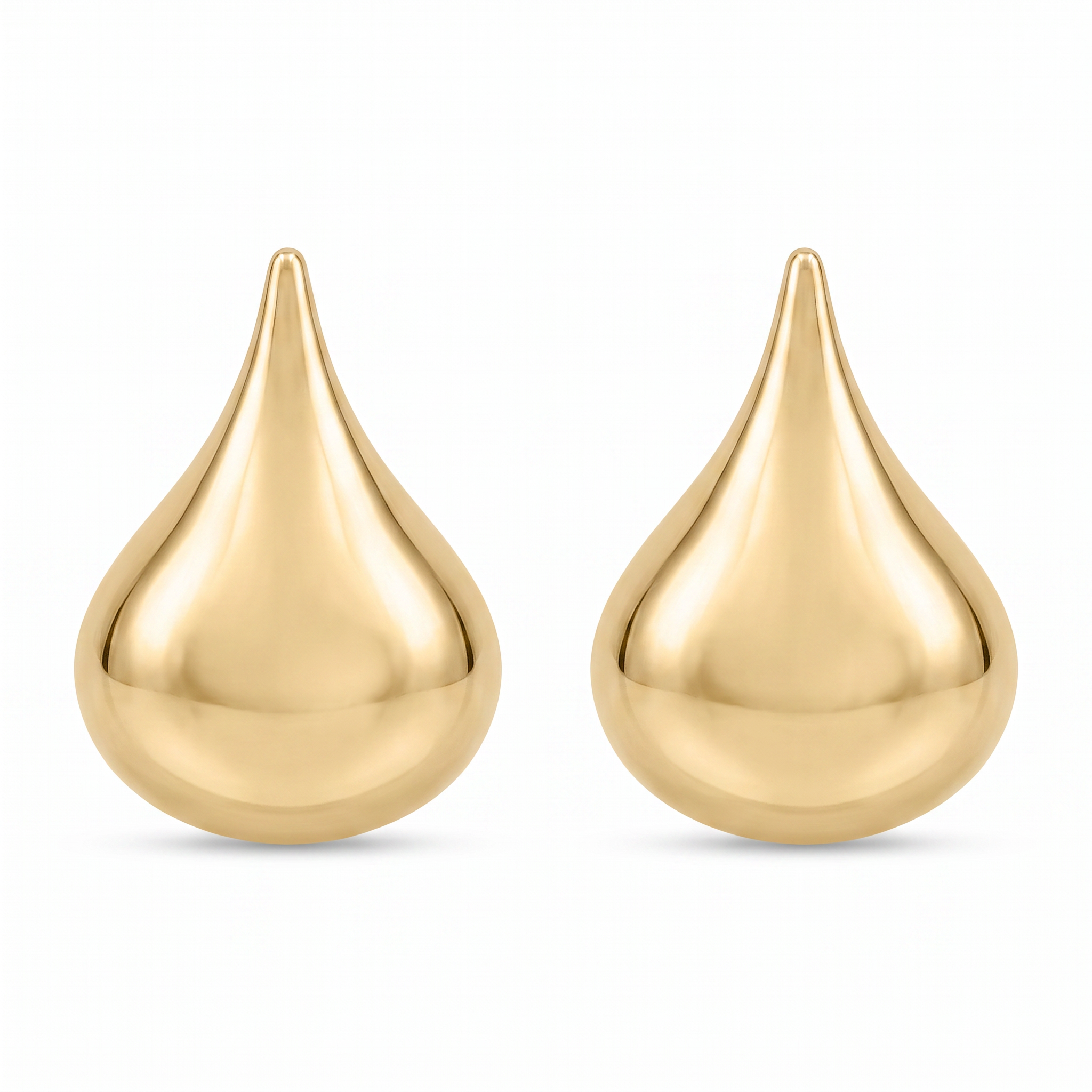 18K Yellow Gold Stud Earring