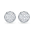 Diamond White Gold Stud Earrings
