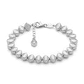 18K White Gold Bangle Bracelet