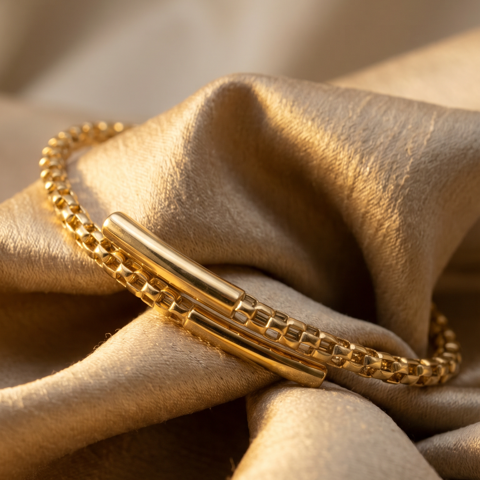18K Yellow Gold Bangle Bracelet