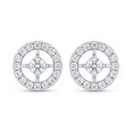 Diamond White Gold Stud Earrings