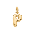18K Yellow Gold Letter P Pendant