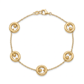 18K Yellow Gold Chain Bracelet