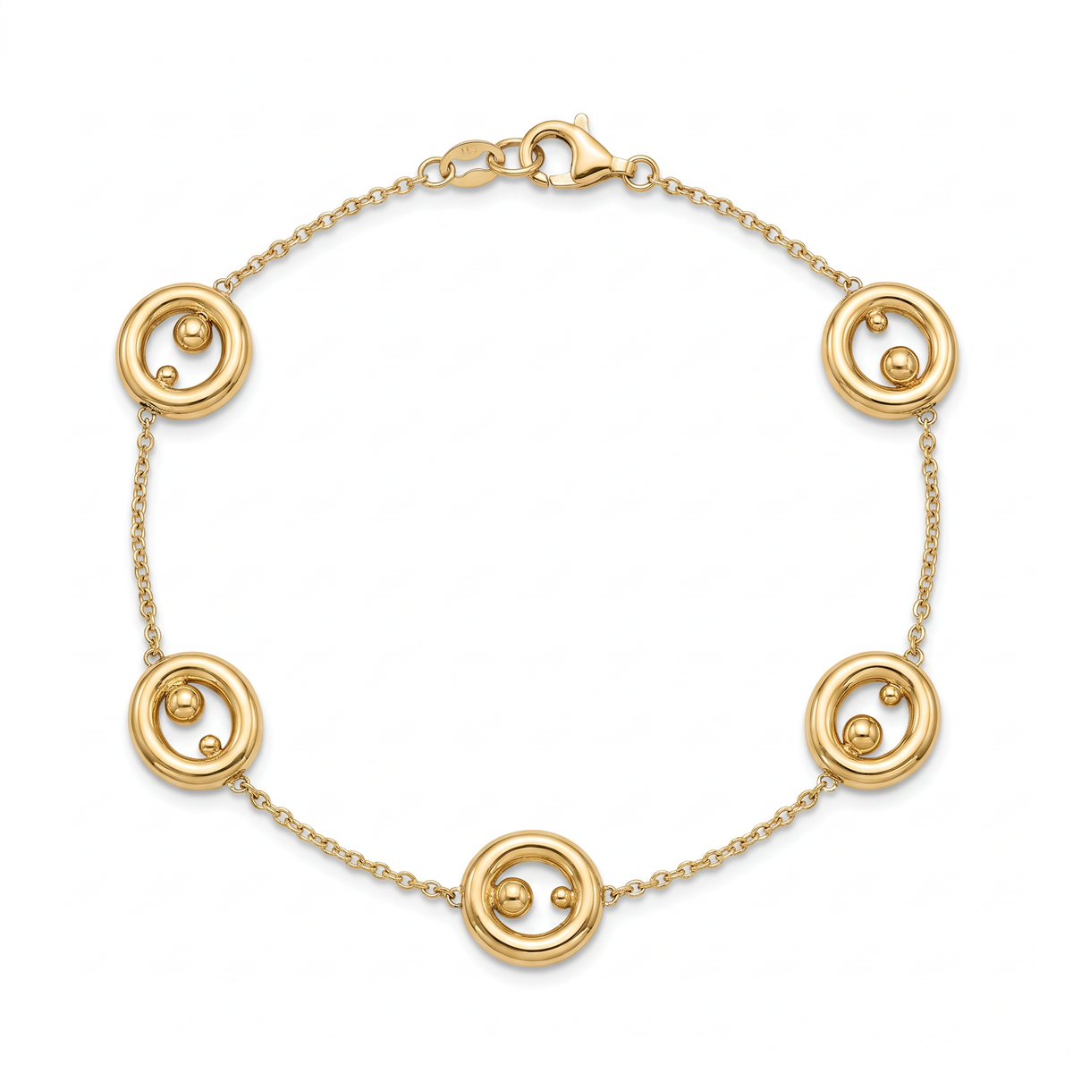 18K Yellow Gold Chain Bracelet