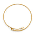 Diamond Two Tone Gold Choker Necklace