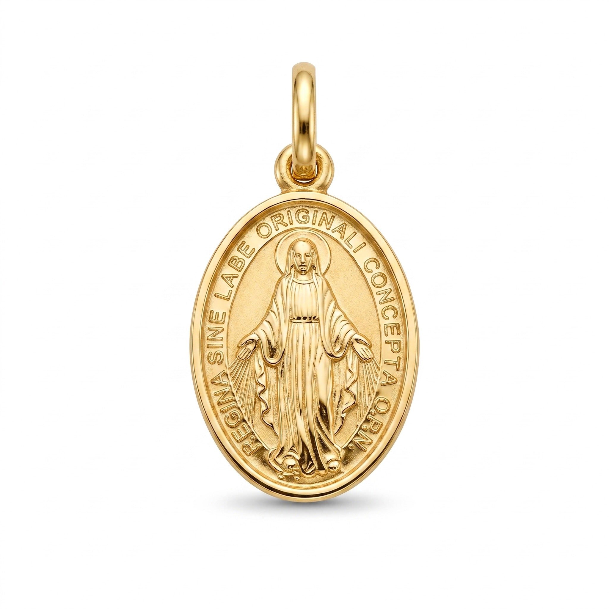 18K Yellow Gold Jesus Icon Pendant