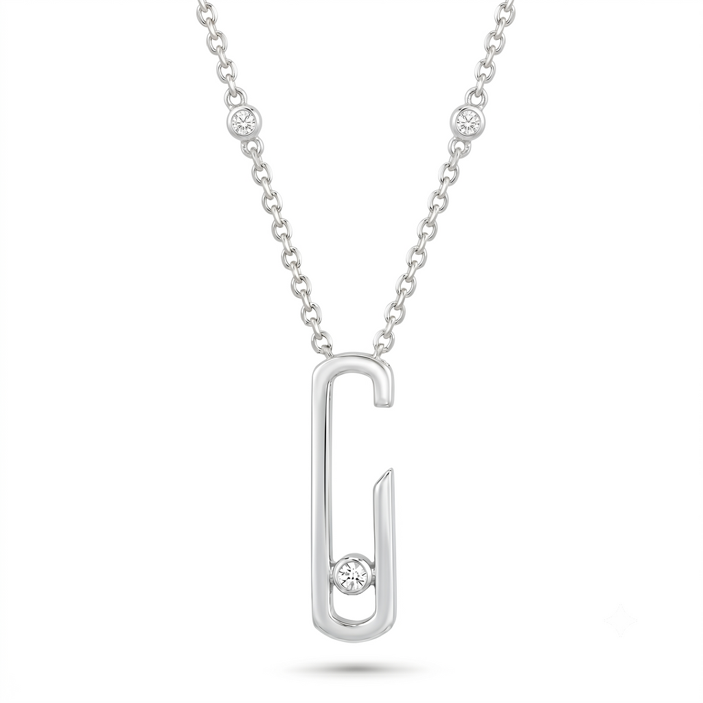 Diamond White Gold Necklace