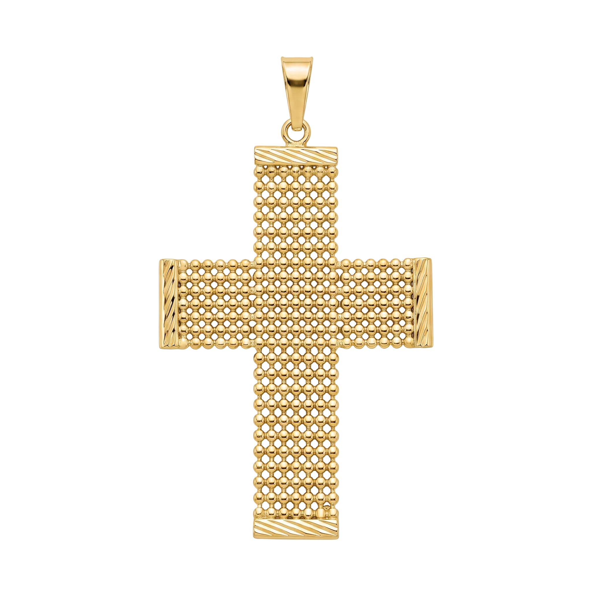 18K Yellow Gold Cross Pendant
