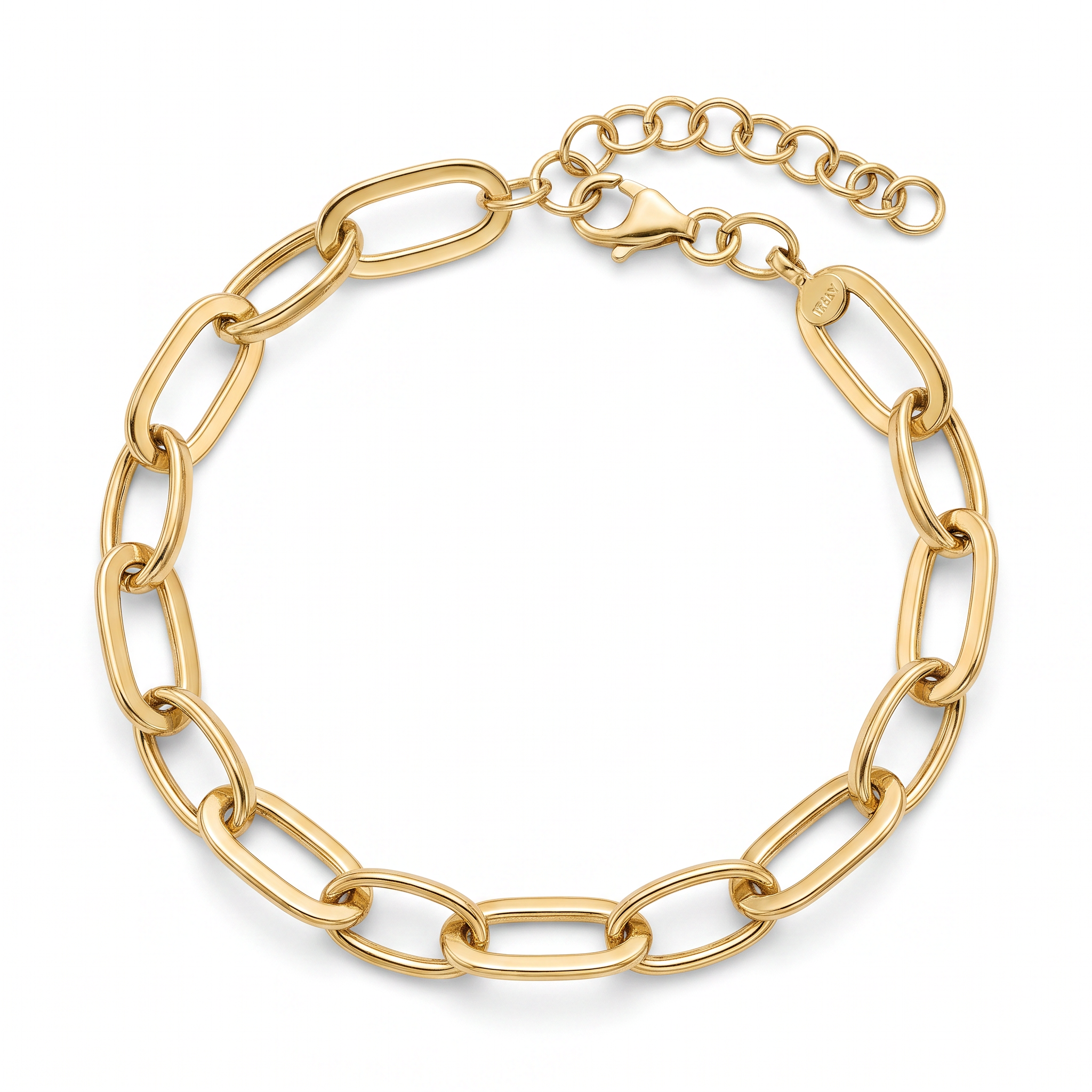 18K Yellow Gold Chain Bracelet