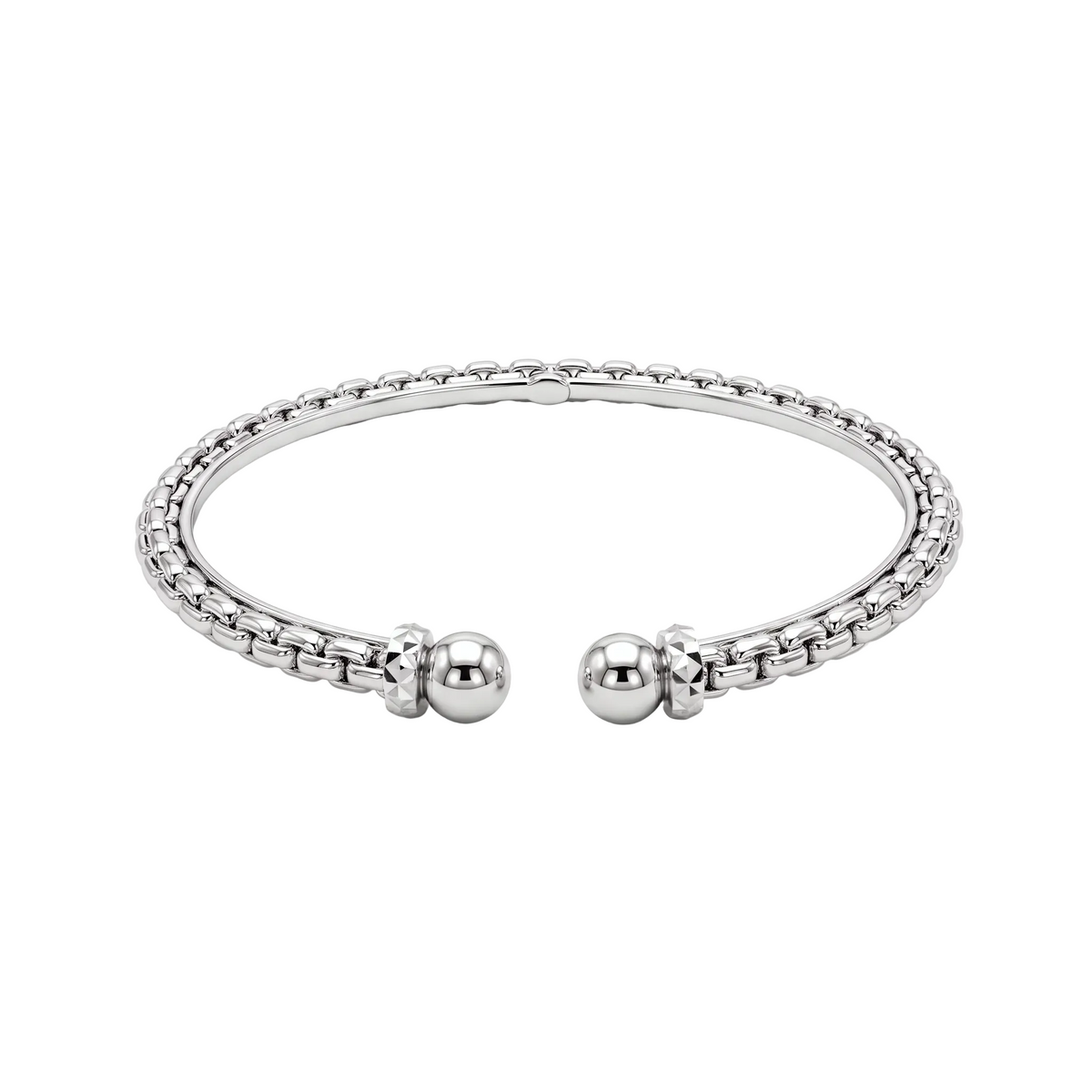 18K White Gold Cuff Bracelet