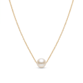 18K Yellow Gold Pearl Necklace