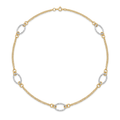 18K Two Tone Gold Chain Necklace