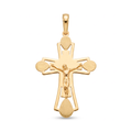 18K Yellow Gold Crucifix Pendant