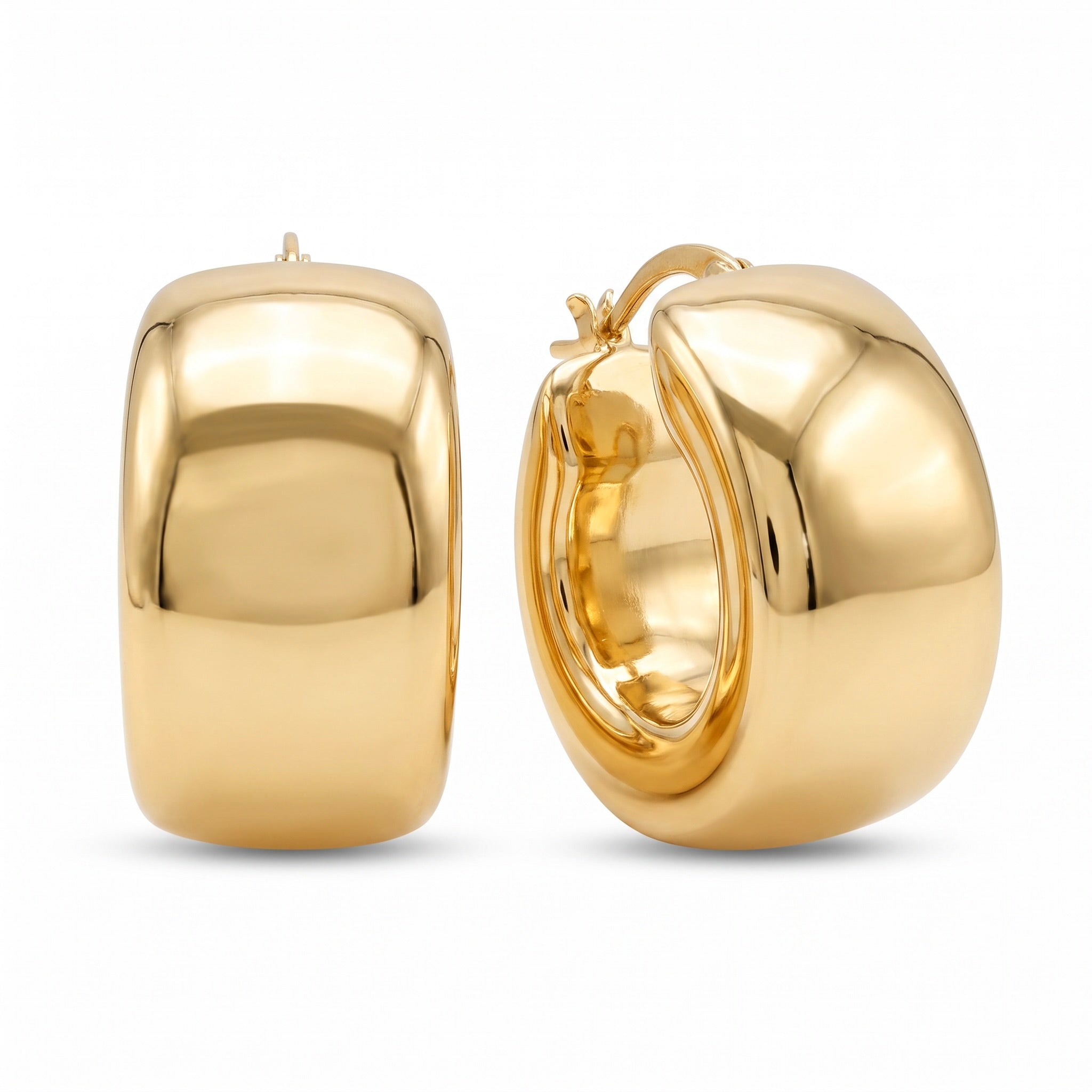 18K Yellow Gold Hoop Earring
