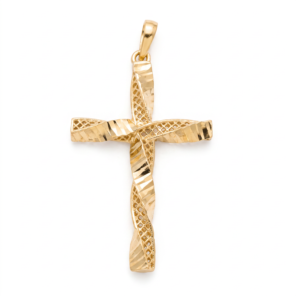 18k Gold Cross Pendant