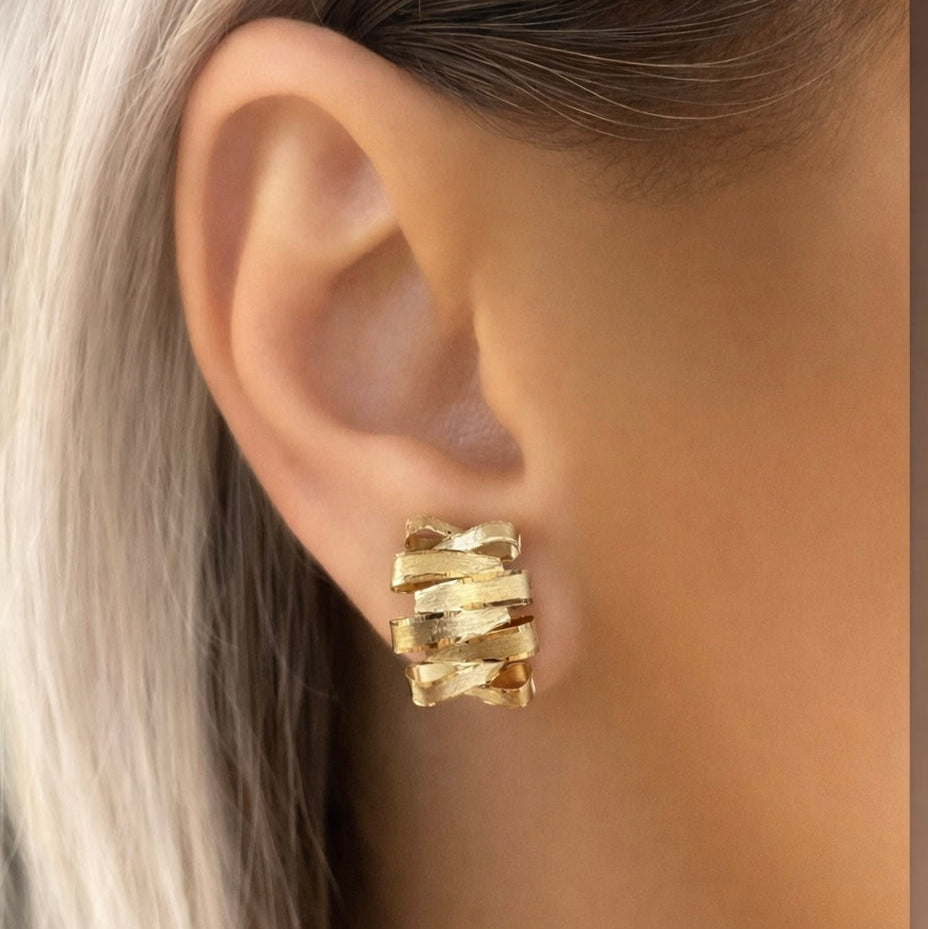 18K Yellow Gold Earrings